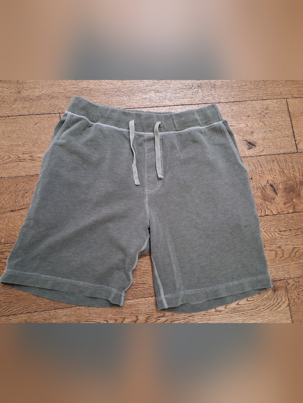 Buck Mason Olive Green Cotton Drawstring Lounge Shorts Casual ~~~~ Men's Medium